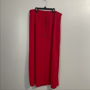 Red maxi skirt size XL